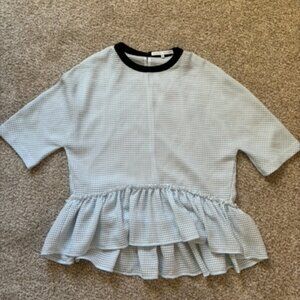 English Factory blouse with small check print